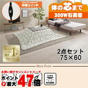 【直送】こたつ+うす掛け布団 2点セット【カルテス7560MGY+スノウ7560TGY】グレー/グレー(三角) HAGIHARA 萩原【75×60】【MS-30...