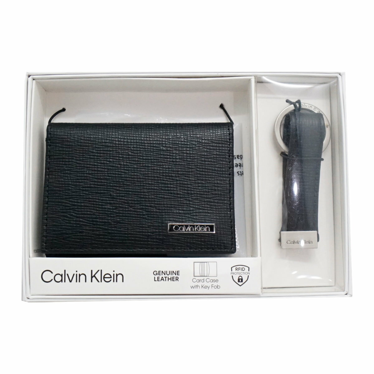 カルバン・クライン カルバンクライン 名刺入れ キーリングセット ブラック 専用ボックス付き Card Case(Kay Fob Gift set)Black 31CK330015【 プレゼント ギフト ブランド ビジネス 紳士 31ck】【宅配便送料無料】 (6055895)