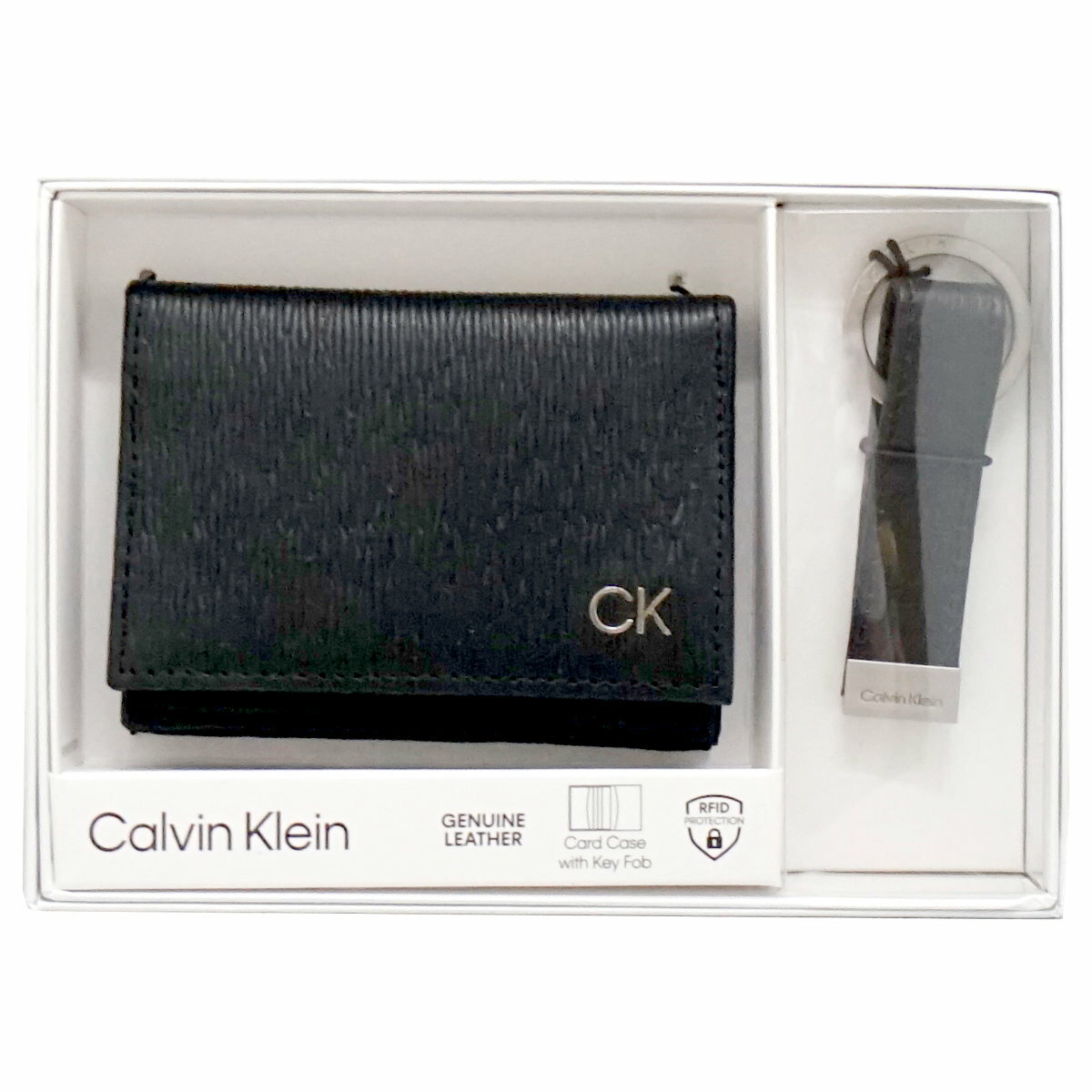 カルバン・クライン カルバンクライン 名刺入れ キーリングセット ブラック 専用ボックス付き Card Case(Kay Fob Gift set)Black 31CK330017【 プレゼント ギフト ブランド ビジネス 紳士 31ck】【宅配便送料無料】 (6055896)