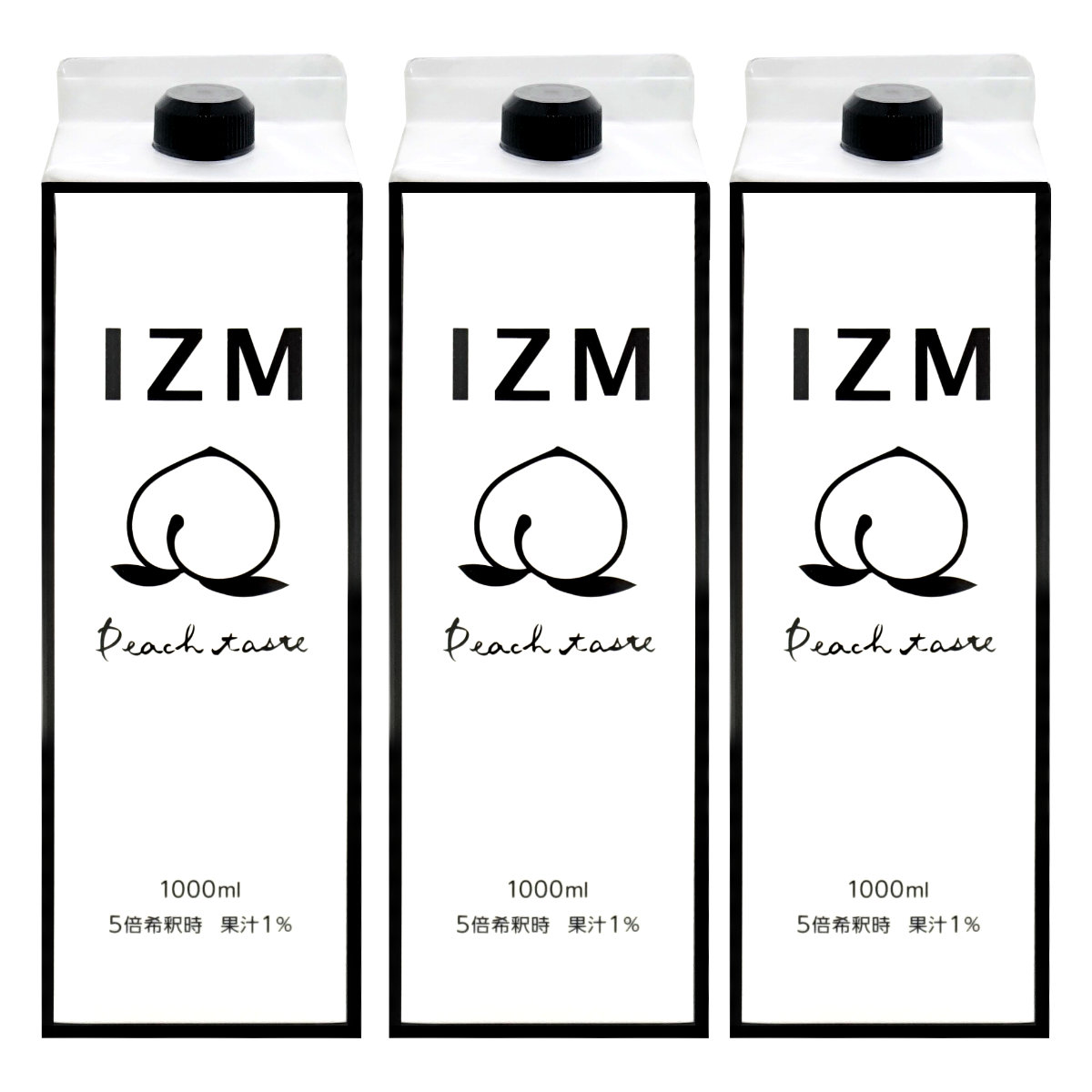 IZM酵素ドリンク1000ml×3本 ピーチ (6045075-set1)