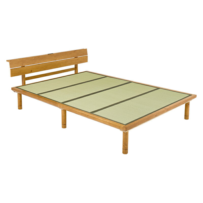 【直送】畳ダブルベッド 【WB-7727D-LBRクラマ】ライトブラウン/クラマ HAGIHARA 萩原【宅配便送料無料】※他商品との同梱不可【HG】(6061866)