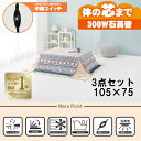 【最大400円OFFクーポン】【直送】こたつ+うす掛け布団 3点セット【KOT-7350-105+ユイ105NB】グレイッシュホワイト/ノルディックブルー HA...