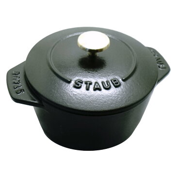 【楽天スーパーセール】ストウブ Staub ラ・ココット de GOHAN Sサイズ 12cm 40509-653 ブラック【時短 カンタン 1合炊き ホーロー鍋 調理器具 デ ゴハン 炊飯 ごはん ワナベ ココハン】【宅配便送料無料】 (6043593)