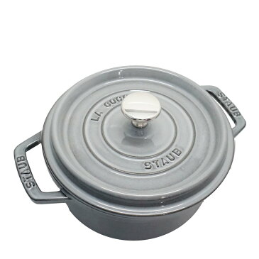 【楽天スーパーセール】ストウブ Staub 40509-484 ピコ・ココット ラウンド 18cm グレー【ホーロー鍋 調理器具】【宅配便送料無料】 (6049136)