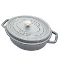 ストウブ ピコ・ココット 【クーポン配布中】ストウブ Staub ピコ・ココット オーバル 27cm 40500-276 グレー 日本語説明書付き【ホーロー鍋/調理器具】【シリアルNo付国内正規品/国内生涯保証書付】【宅配便送料無料】 【あす楽対応_関東】即納(6043590)