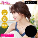 【バレないウィッグ】プリシラ 5分ウィッグ ニュアンスストレート GB-01-TBK #耐熱ブラック 【日本製耐熱ファイバー100% ヘアアイロンOK 手洗いO...
