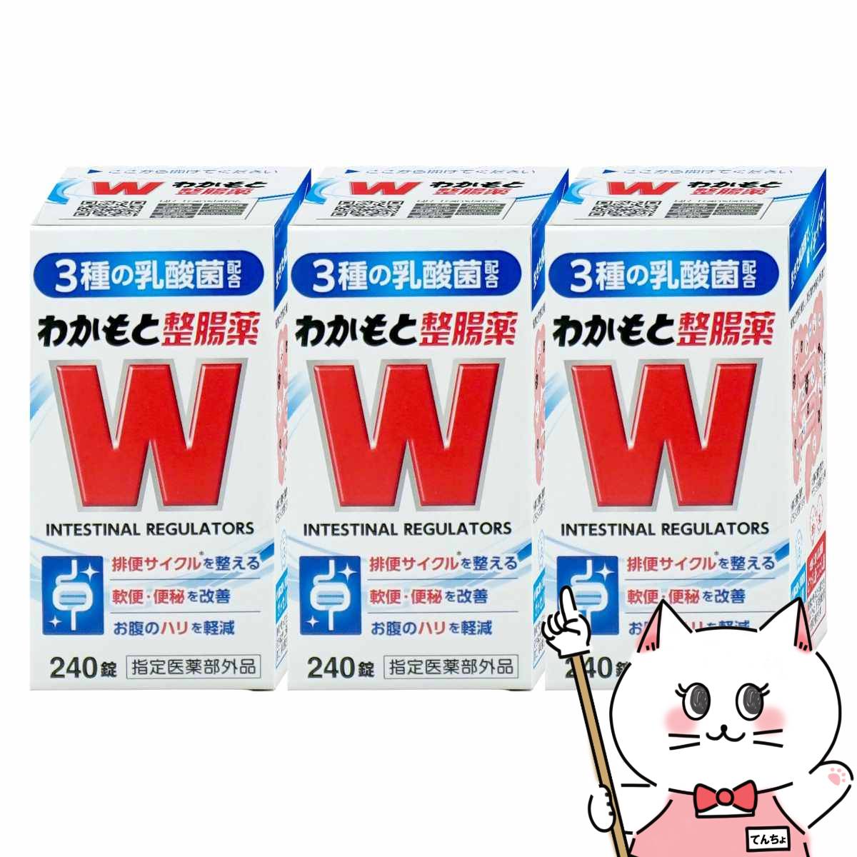 【指定医薬部外品】【セット】わかもと整腸薬 240錠×3個【わかもと製薬】【宅配便送料無料】 (6049264-..