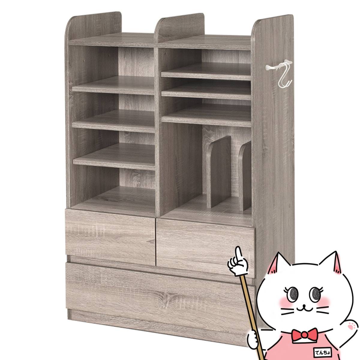 【最大400円OFFクーポン】【直送】ランドセルラック【RCC-1624GY】グレー HAGIHARA 萩原【宅配便送料無..