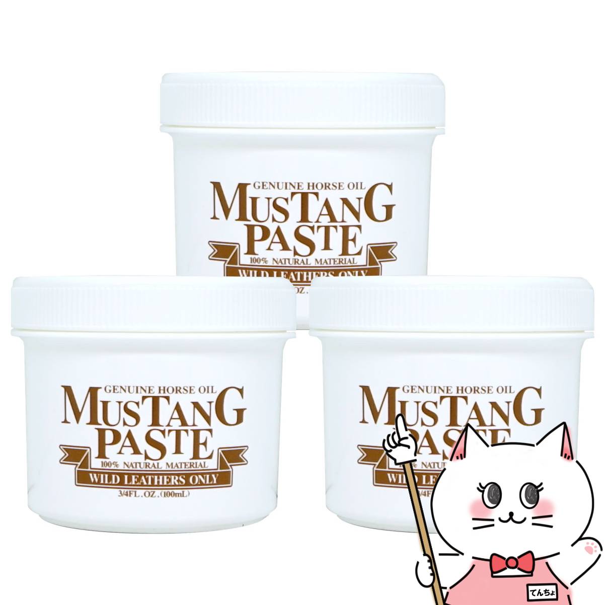 【お買い物マラソン】【3個セット】キャプトスタイル マスタングペースト 100ml【レザーケアオイル メンテナンス 革製品 馬油 ホースオイル 】【宅配便送料無料】 (6059137-set3)