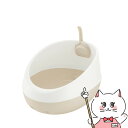 【お買い物マラソン】リッチェル ラプレ ネコトイレ ハーフカバー ホワイト【happiest】【120サイズ】【宅配便送料無料】※他商品との同梱不可(60416...