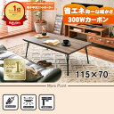 【20代限定!最大4000円OFFクーポン配布中】【直送】リビングコタツ【フェイトBR】HAGIHARA 萩原【115×70】【MCR-301E 300Wフラッ...