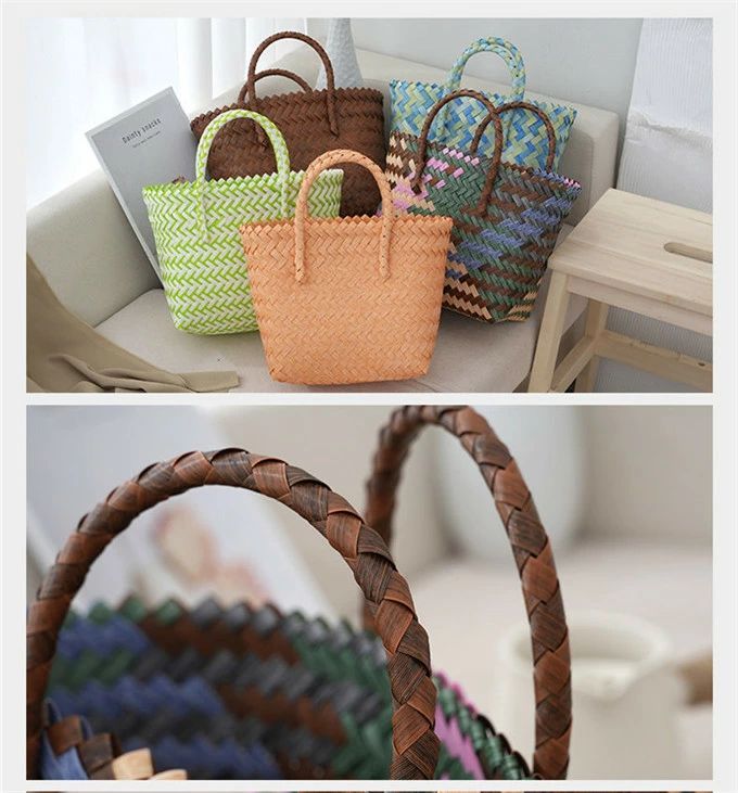 かごバッグ カゴバッグ 籠バッグ おしゃれ 高見え ビニールバッグ PP 耐水 トート 買い物かご レジャーバッグ バスケット 手提げ お買い物バッグ 収納 スパバッグ 温泉 プールバッグ 浴衣 ゆかた 編み 収納 大容量 軽量 かごバッグ お買い物