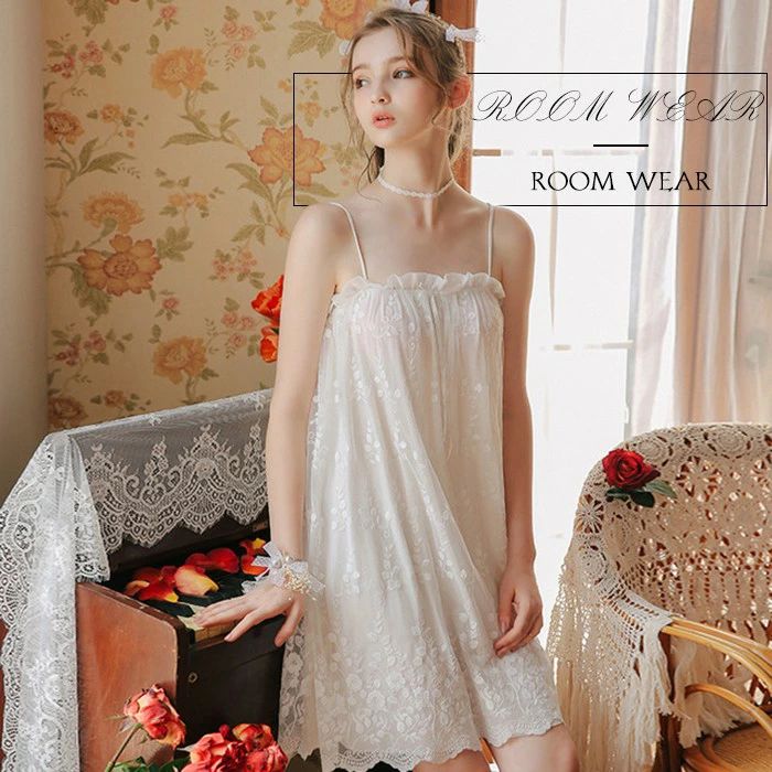 【送料無料】パジャマ　レディース　ワンピース　キャミワンピ　ルームウェア　キャミワンピース　キャ..