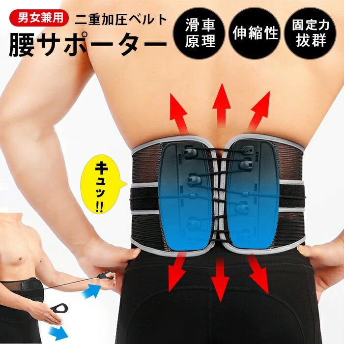 腰サポーター サポート 整体師がおすすめ 強力サポート 腰 腰椎 腰用ベルト 腰椎ベルト コルセット 腰..