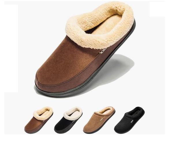 ルームシューズ メンズ スリッパ 冬 暖かい 滑り止め 軽量 大きいサイズ ボア付き クロッグ 洗える フワフワ 防寒 消音タイプ 室内/室外履き