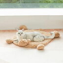 TK Coww 猫ベッド くまの形 ペットベッド キャットベッドブランケット 冬用保温 ふわふわ 洗えるキャットマット ペット用品 送料無料