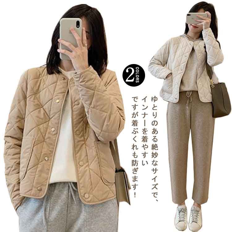 トップス軽量中綿ダウンあったか冬キ...
