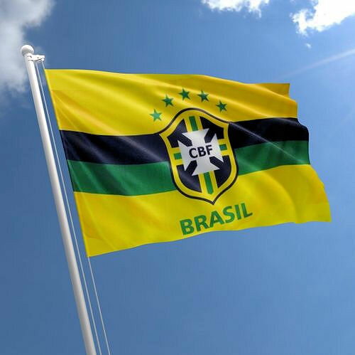 送料無料/ファンは大喜び/CBFブラジル サッカー連盟/ナショナル フラッグ国旗/欧州標準サイズ/あの 高揚感を もう一度/応援しよう サッカー/部屋の飾りに/ブラジル 大好きな人ヘ【発送はDM便】
