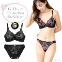 サイドレースアップブラジャー&ショーツセット下着(J3451) G H 65 70 75 80 85 90 95 大きいサイズ ※特価につきまとめ買い割引対象外