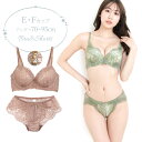 フラワーレース ブラジャー ショーツ セット 下着 (J2105) E F 70 75 80 85 90 95 大きいサイズ bs2376(4)