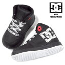 DC PURE HIGH-TOP SE UL SN ピュアハイトップ キッズ・ジュニア用スニーカーシューズ 13 14 ディーシー DT194001 ADTS700053 子供 子ども トドラー 男児 男の子 女児 女の子 靴 くつ 運動靴 ゴム紐 ロゴ ブラック 黒