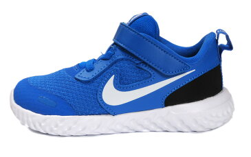 箱アウトレット NIKE REVOLUTION5(TDV) ベビー・キッズ用シューズ 13 14 15 16 ナイキ レボリューション スニーカー BQ5673-401 ベビー トドラー 子ども 子供 男児 女児 ベルクロ マジックテープ ゴム紐 靴 くつ 青 レーサーブルー/ホワイト-ブラック あす楽 送料無料