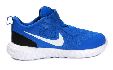 箱アウトレット NIKE REVOLUTION5(TDV) ベビー・キッズ用シューズ 13 14 15 16 ナイキ レボリューション スニーカー BQ5673-401 ベビー トドラー 子ども 子供 男児 女児 ベルクロ マジックテープ ゴム紐 靴 くつ 青 レーサーブルー/ホワイト-ブラック あす楽 送料無料