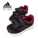 adidas TENSAUR RUN CF I ベビー・キッズ用ローカットスニーカーシューズ 11 12 13 14 15 16 アディダス テンソーランCF I GZ5857 子ども 子供 幼児 ベビー トドラー ベルクロ 面ファスナー 運動靴 黒 ブラック CBLACK/GRESIX/VIVRED 箱アウトレット 送料無料