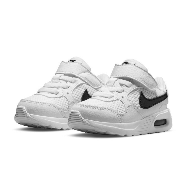 NIKE Air Max SC(TDV) キッズ用スニーカーシューズ 12 13 14 15 16 ナイキ エア マックス SC CZ5361 102 ベビー トドラー 子ども 子供 男の子 男児 女の子 女児 幼児 運動靴 軽量 ベルクロ マジックテープ 面ファスナー ゴム紐 靴 くつ 白 ホワイト 箱アウトレット あす楽