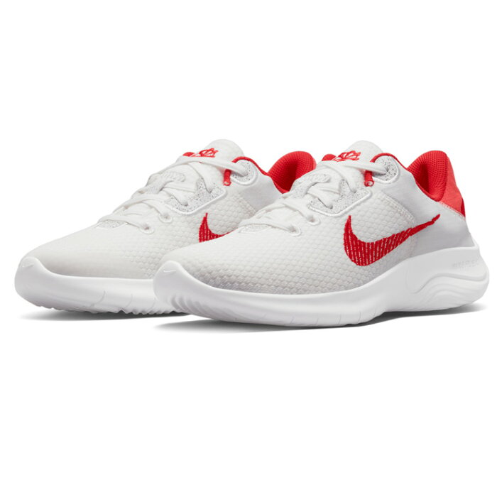 Nike W FLEX EXPERIENCE RN 11 NN レディース用ローカットスニーカーシューズ 23 23.5 24 24.5 DD9283 101 ナイキ ウィメンズ フレックス エクスペリエンス ラン 11 NN 女性 婦人 靴 くつ レースアップ 紐 ひも ホワイト レッド 箱アウトレット あす楽