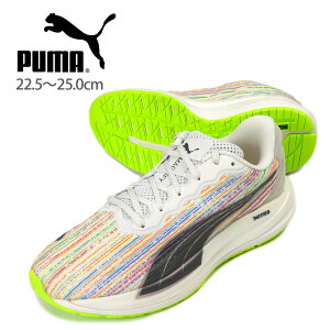 PUMA Magnify Nitro SP WNS 22.5 23 23.5 24 24.5 25 プーマ マグニファイニトロスペクトラ ウィメンズ ランニングシューズ 195418 01 スニーカー 女性用 婦人 靴 くつ ひも 2E EE トレーニング ジョギング マラソン 陸上 White-Sunblaze-Green Glare 箱アウトレット あす楽