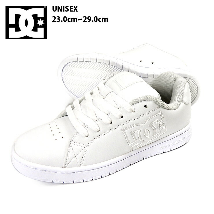 DC SHOES スニーカーシューズ 23 23.5 24 24.5 25 25.5 26 26.5 27 27.5 28 29 ディーシー MEN'S GAVELER SN ゲイブラー ローカット ユニセックス メンズ 男性 紳士 レディース 女性 婦人 DM221803 ADYS100574 レースアップ 靴 くつ 無地 白 ホワイト 箱アウトレット