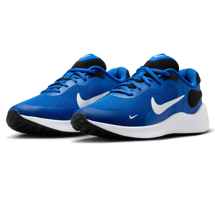 NIKE REVOLUTION7 GS スニーカーシューズ キッズ・ジュニア ブルー グレー 20 20.5 21 21.5 22 22.5 23 23.5 24 ナイキ レボリューション スニーカー ローカット FB7689 401 子ども 子供 男児 …