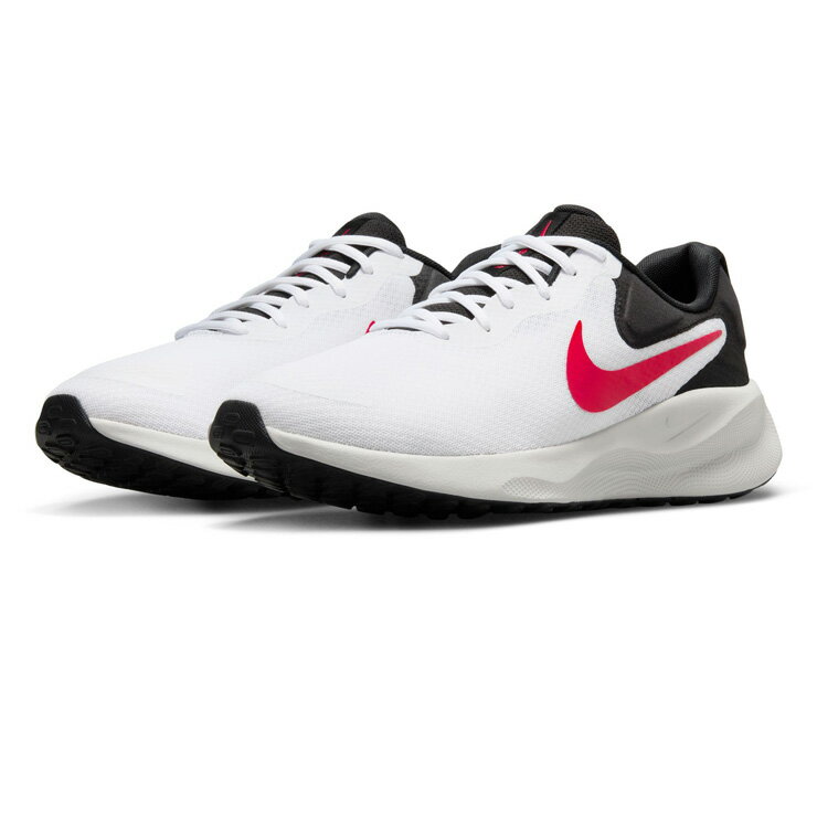 NIKE REVOLUTION 7 åȥˡ塼 WHITE/FIRE RED-BLACK  26 26.5 27 2...