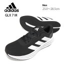 adidas GLX 7 M ローカット スニーカー シューズ メンズ 25 25.5 26 26.5 27 27.5 28 28.5 アディダス ジーエルエックス ID8760 男性 紳士 靴 レースアップ 紐 ひも ランニング ウォーキング 黒 ブラック CBLACK/FTWWHT/CARBON 箱アウトレット sh2021