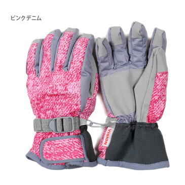VISION STREET WEAR レディース用スキーグローブ M L ヴィジョンストリートウェア AG-6402 女性用 婦人用 手袋 スノーボード スノボ 裏起毛 フリース 5本指 スノーグローブ 防寒 保温 吸湿 発熱 ピンク ブラック あす楽