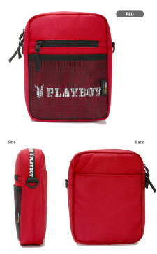 PLAYBOY ミニショルダーバッグ プレイボーイ PL-SD14 斜め掛け 肩掛け ポシェット ミニバッグ 縦型 鞄 かばん バッグ ロゴ メンズ レディース キッズ ジュニア 子ども 子供 紫 赤 パープル レッド あす楽