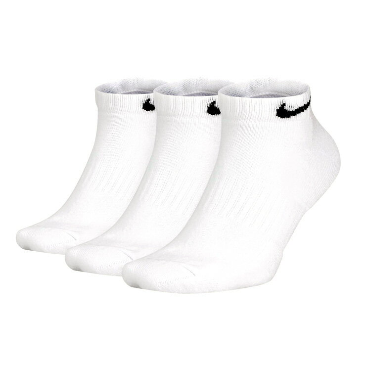 NIKE EVERYDAY CUSHIONED LOW SOCKS 21〜23 23〜25 25〜27 27〜29 S M L XL ナイキ エブリデイ クッションド ソックス SX7670-100 靴下 3足セット 3足組 くつ下 くつした フットカバー スニーカーソックス ショート ローカット ワンポイント 白 ホワイト あす楽