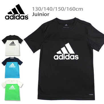 adidas キッズ・ジュニア用TRNカラーブロックTシャツ 130 140 150 160 アディダス 半袖 男児 DV2921 FTJ84 子ども こども 男の子 おとこのこ 半そで トップス 黒 白 青 緑 ブラック ホワイト ブルー グリーン あす楽 メール便送料無料