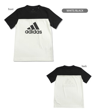 adidas キッズ・ジュニア用TRNカラーブロックTシャツ 130 140 150 160 アディダス 半袖 男児 DV2921 FTJ84 子ども こども 男の子 おとこのこ 半そで トップス 黒 白 青 緑 ブラック ホワイト ブルー グリーン あす楽 メール便送料無料