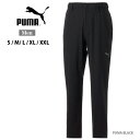 PUMA ウーブンテーパードクロップドパンツ単品 メンズ ブラック S M L XL XXL プーマ ロングパンツ 男性 紳士 674916 01 ボトム ジャージ 長ズボン ポリエステル PUMA BLACK 黒 大きいサイズあり