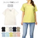 半袖Tシャツ レディース 春 夏 秋 綿 全10色 M L 51179 シンプル 無地 カットソー トップス 黒 白 紺 茶 青 黄 ブラック ホワイト 杢グレー ネイビー モカ サックス ミント ライム ベージュ サーモンピンク メール便送料無料