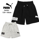 PUMA POWERショーツ キッズ ジュニア 130 140 150 160 プーマ パワーショーツ ショートパンツ ショーパン 短パン 半ズボン 675793 01 02 子供 男児 女児 ボーイズ ガールズ スエット スウェット ボトム ロゴ 黒 ブラック グレー PUMA BLACK LIGHT GRAY HEATHER 送料無料