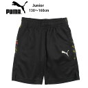 PUMA ACTIVE SPORTSポリショーツ キッズ ジュニア 130 140 150 160 プーマ アクティブスポーツ ショートパンツ ショーパン 短パン 半ズボン 678530 01 子供 男児 女児 ボーイズ ガールズ ジャージ ボトム ロゴ 吸水速乾 黒 ブラック PUMA BLACK メール便送料無料