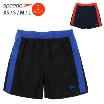 SPEEDO メンズ用サーフパンツ水着 XS S M L スピード 男性用 紳士用 ハーフパンツ ショートパンツ 短パン 海水パンツ 海パン スポーツ 運動 トレーニング プール ブラック ネイビーブルー 黒 紺 小さいサイズあり あす楽 メール便送料無料