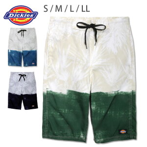 Dickies ディッキーズ メンズ用サーフパンツ水着 S M L 818703 スイムウエア 男性 海パン 海水パンツ ハーフパンツ トランクス ファスナー付きポケット ジップ ジッパー ブラック ブルー グリーン 黒 青 緑 あす楽 メール便送料無料