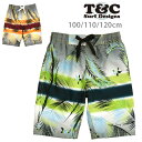 Town&Country キッズ リーフ柄 サーフパンツ 水着 100 110 120 710101 タウンアンドカントリー タウカン T&C 男の子用 幼児 ...