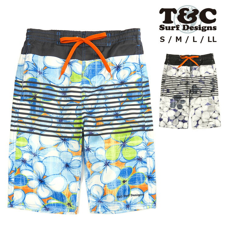 T&C メンズ用サーフパンツ水着 S M L LL Town&Country タウンアンドカントリー 819101 男性用 スイムウェア スイムパンツ 海パン 海水..