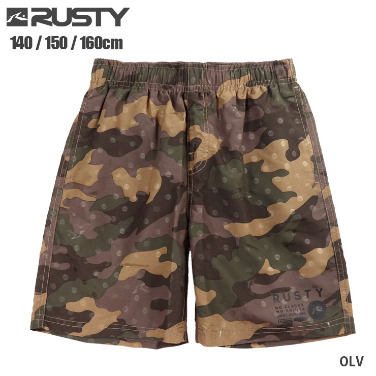 RUSTY キッズ ジュニア用 サーフパンツ水着 140 150 160 ラスティ 969404 海パン 海水パンツ スイムウ..