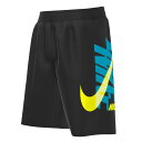 NIKE キッズ ジュニア用7ボレーショーツ 120 130 140 150 160 ナイキ NESSD790 N001 水着 サーフパンツ スイムパンツ ハーフパンツ 子供 子ども 男児 ボーイズ 男の子 海パン 海水パンツ プール 海 レジャー トランクス 黒 BLACK ブラック メール便送料無料